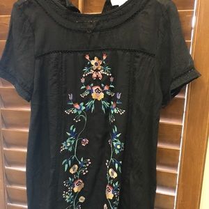 Black umgee embroidered dress